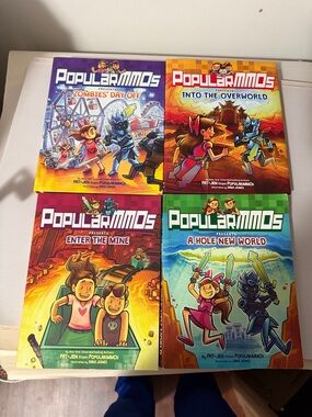 Kids Book Set - Colorful Adventure Covers (Blue, Purple, Green, Orange)